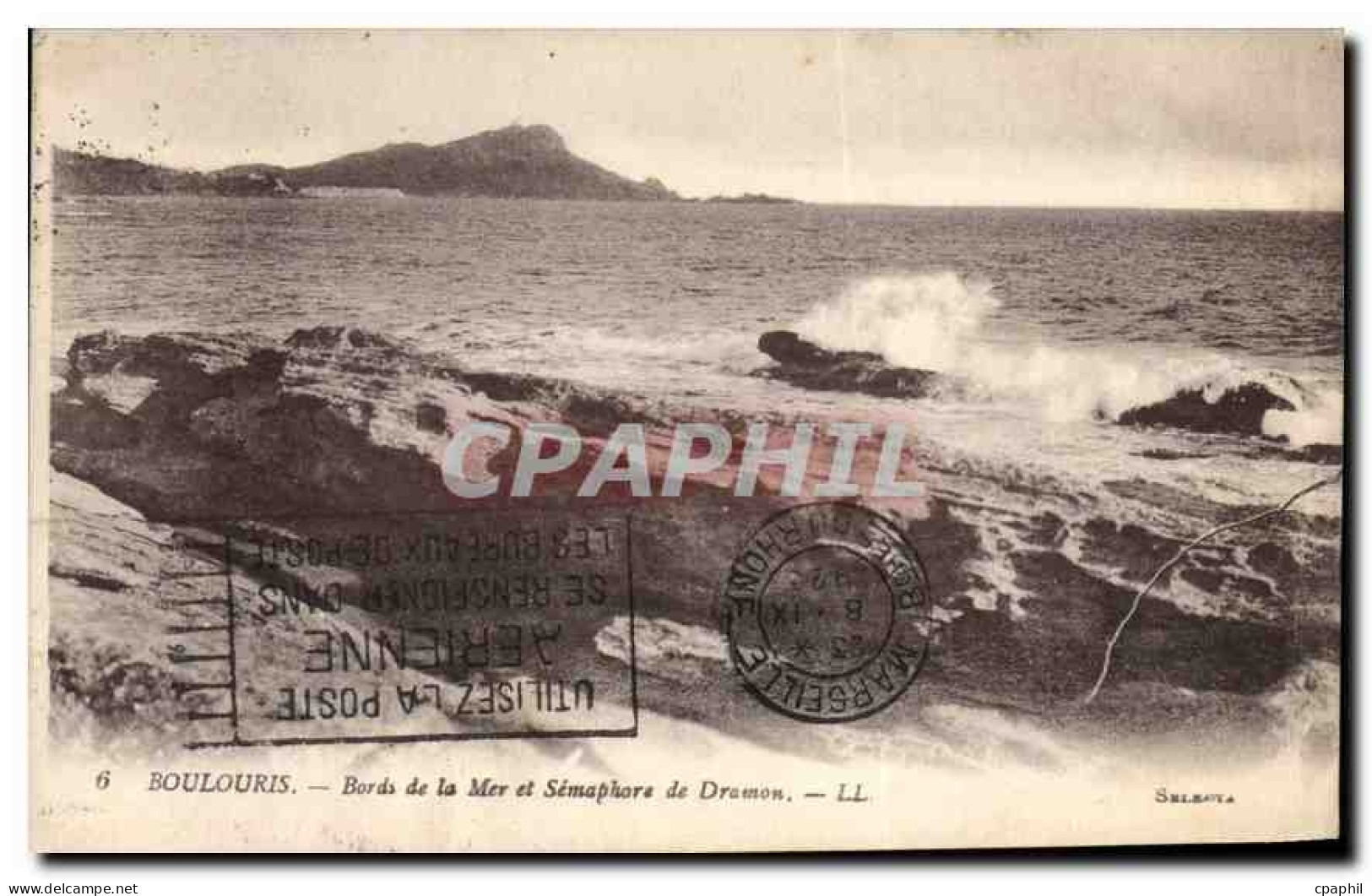 CPA Boulouris Bords de la Mer et Semaphore de Dramon