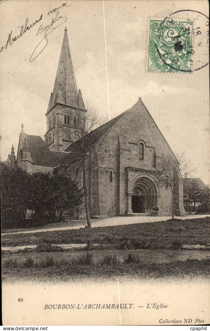 CPA Bourbon l'archambault L'eglise
