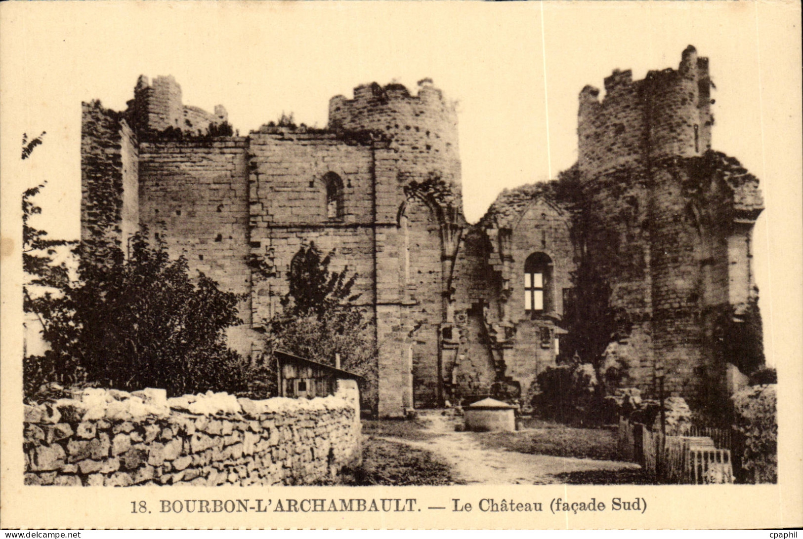 CPA Bourbon l'archambault Le chateau