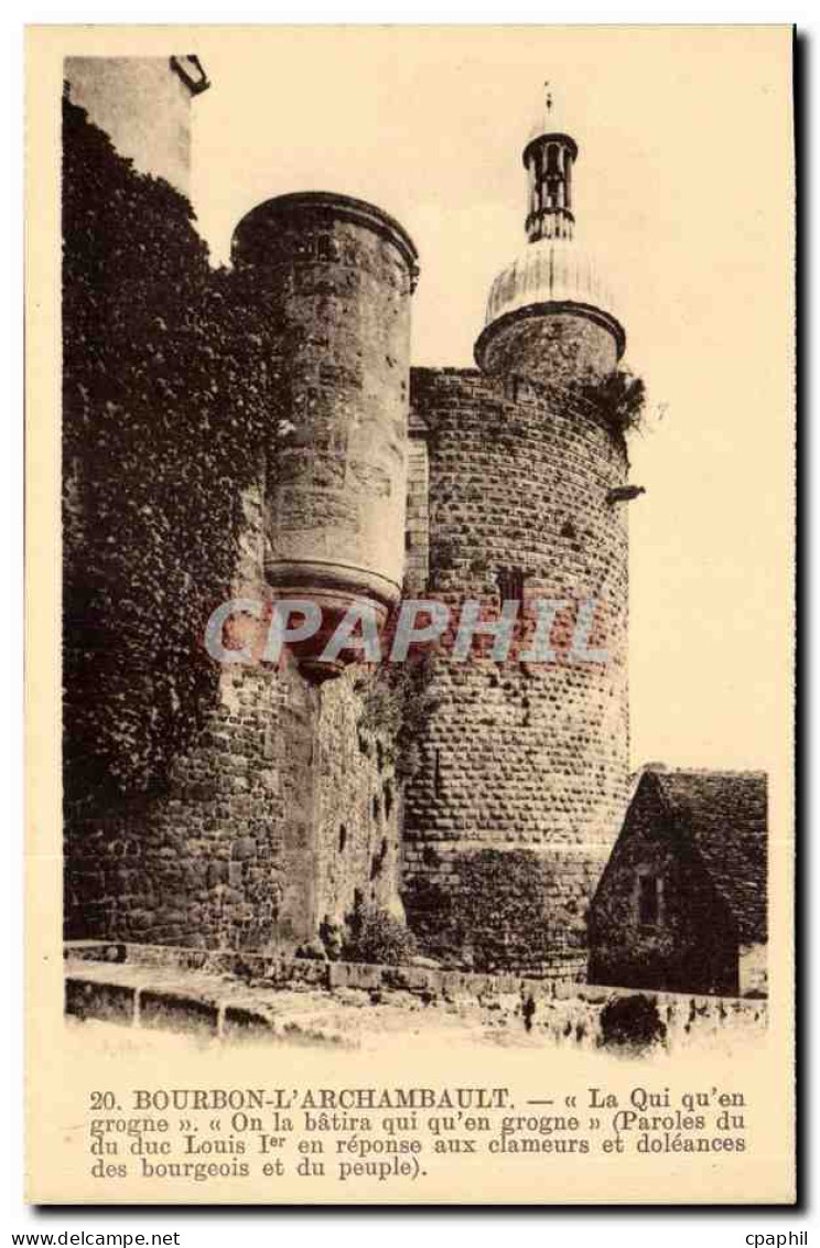 CPA Bourbon l'archambault Le chateau