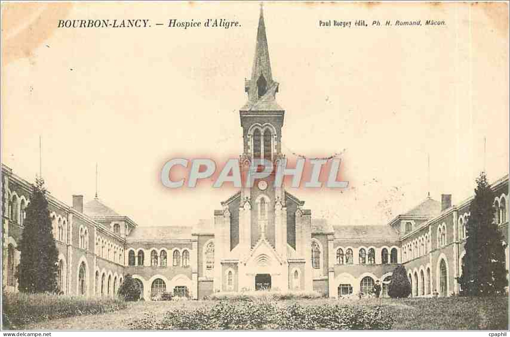 CPA Bourbon Lancy Hospice d'Aligre