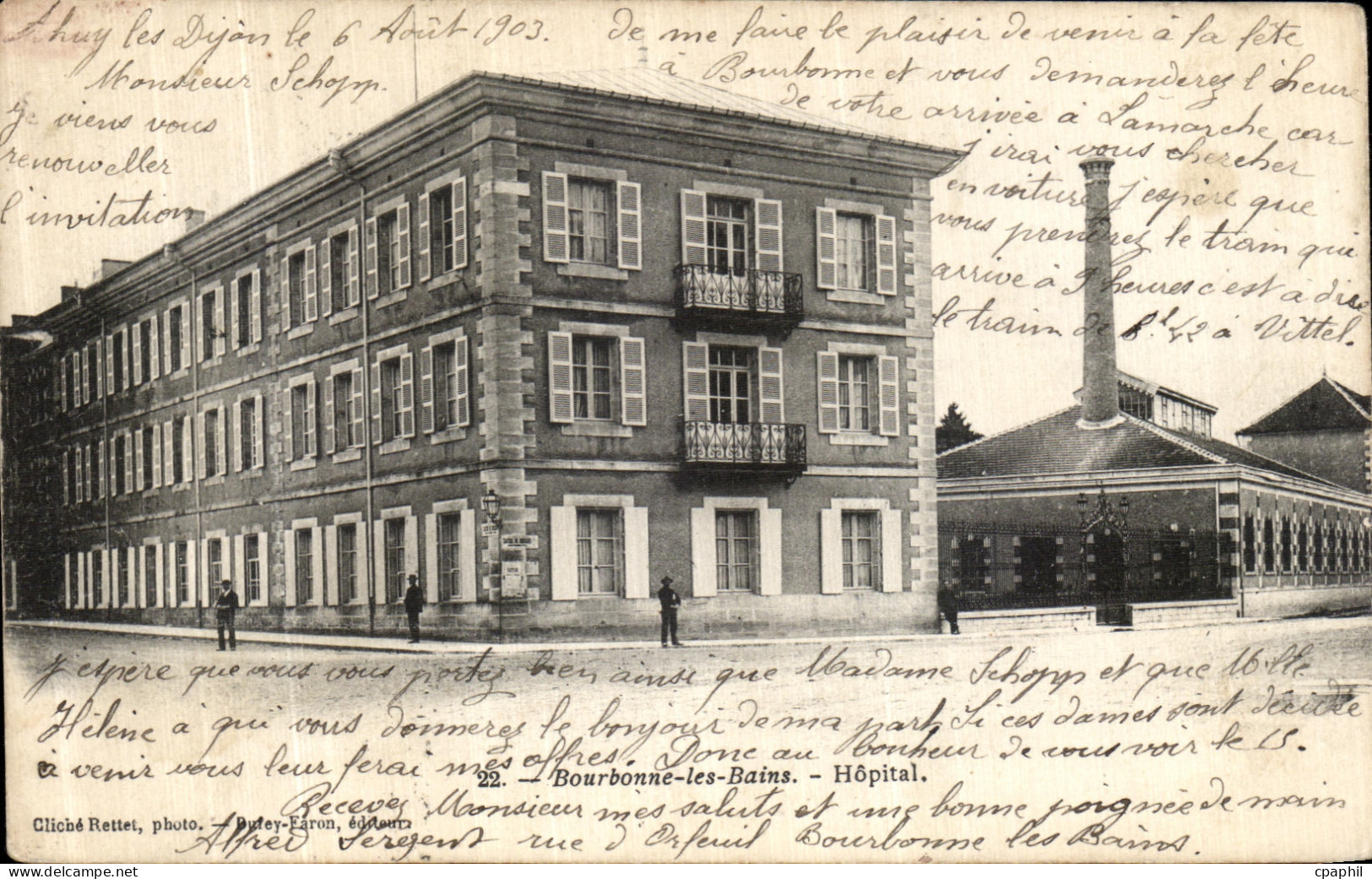 CPA Bourbonne les Bains Hopital