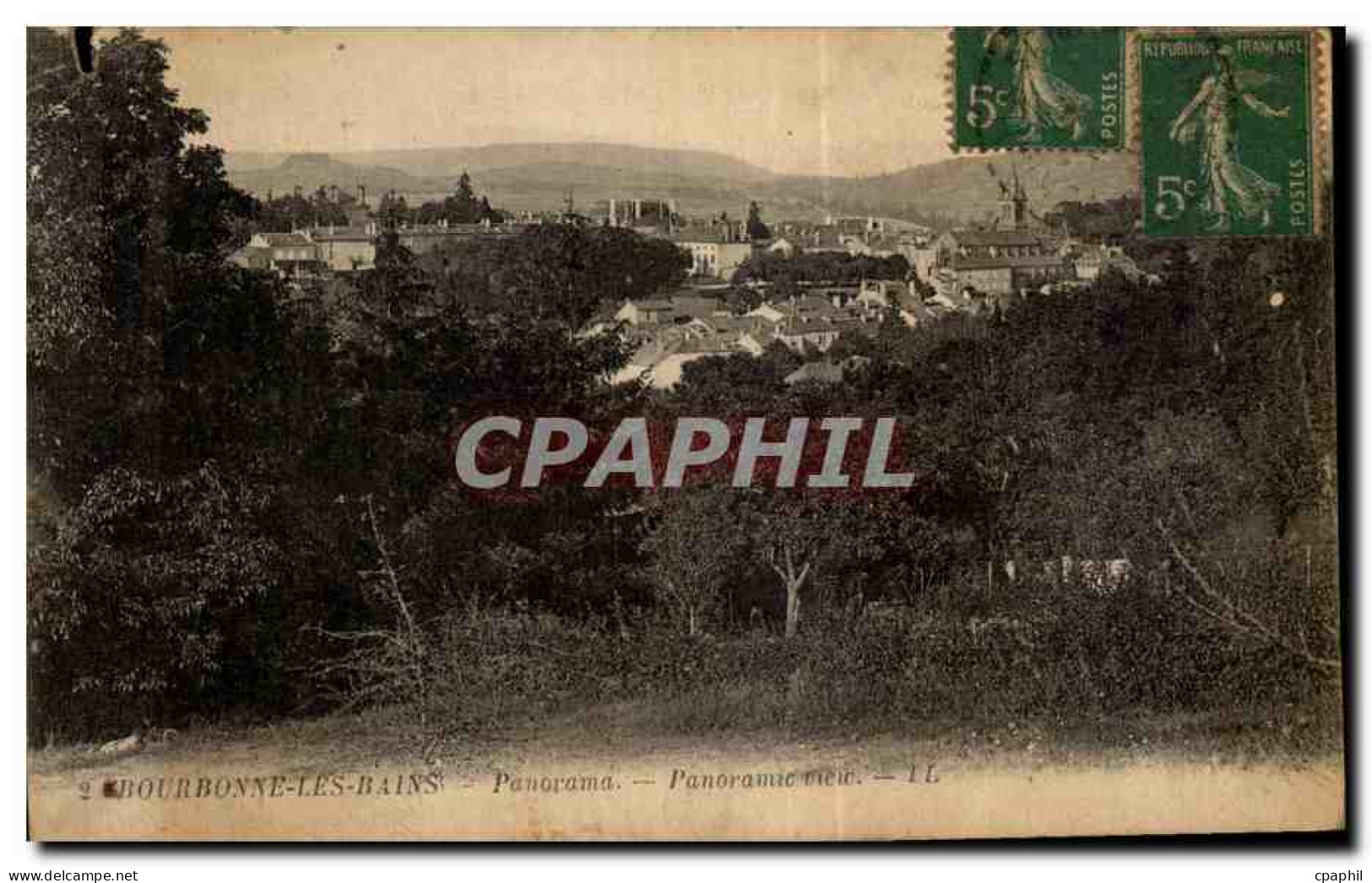 CPA Bourbonne les bains panorama
