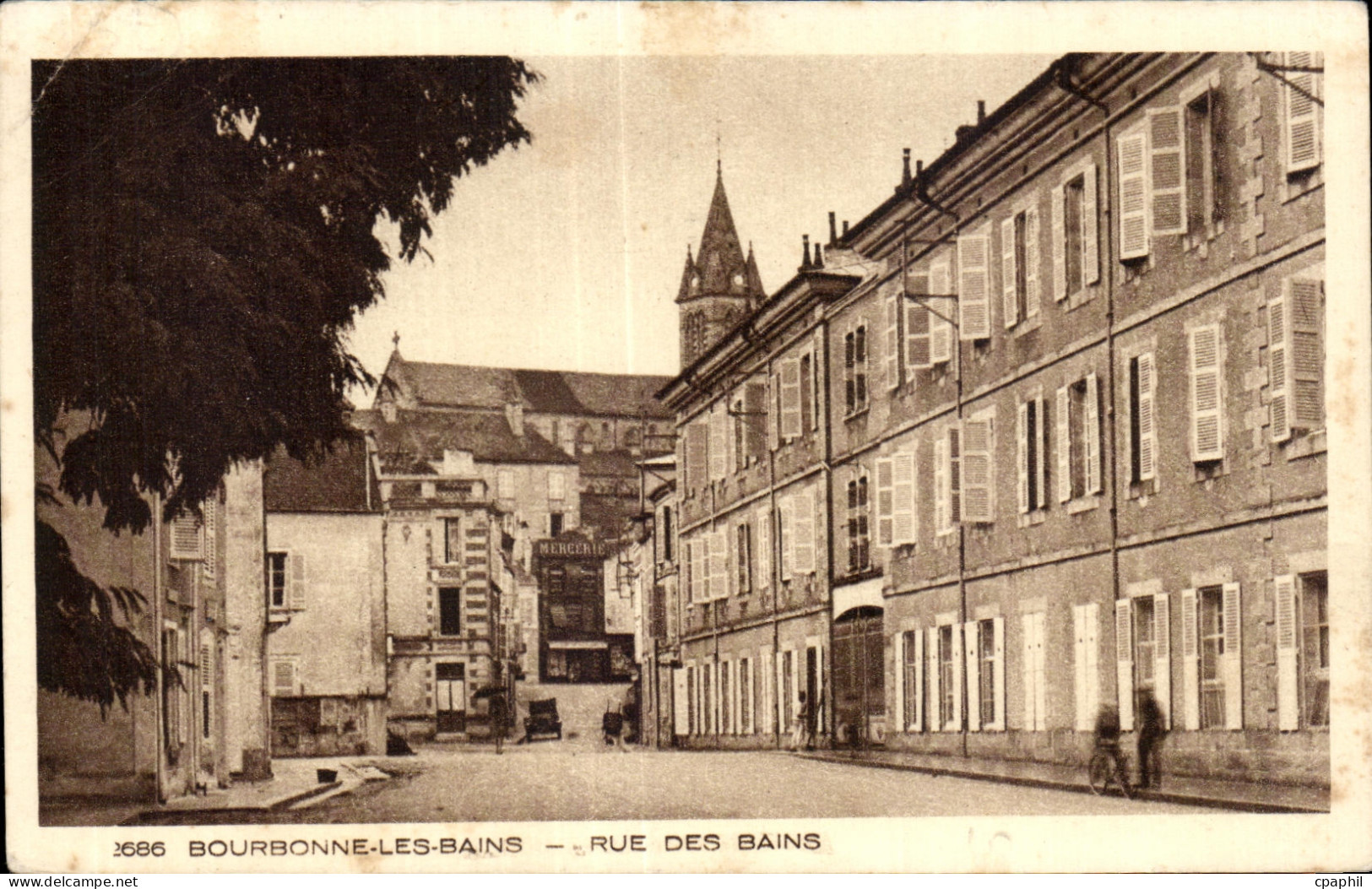 CPA Bourbonne Les Bains Rue Des Bains