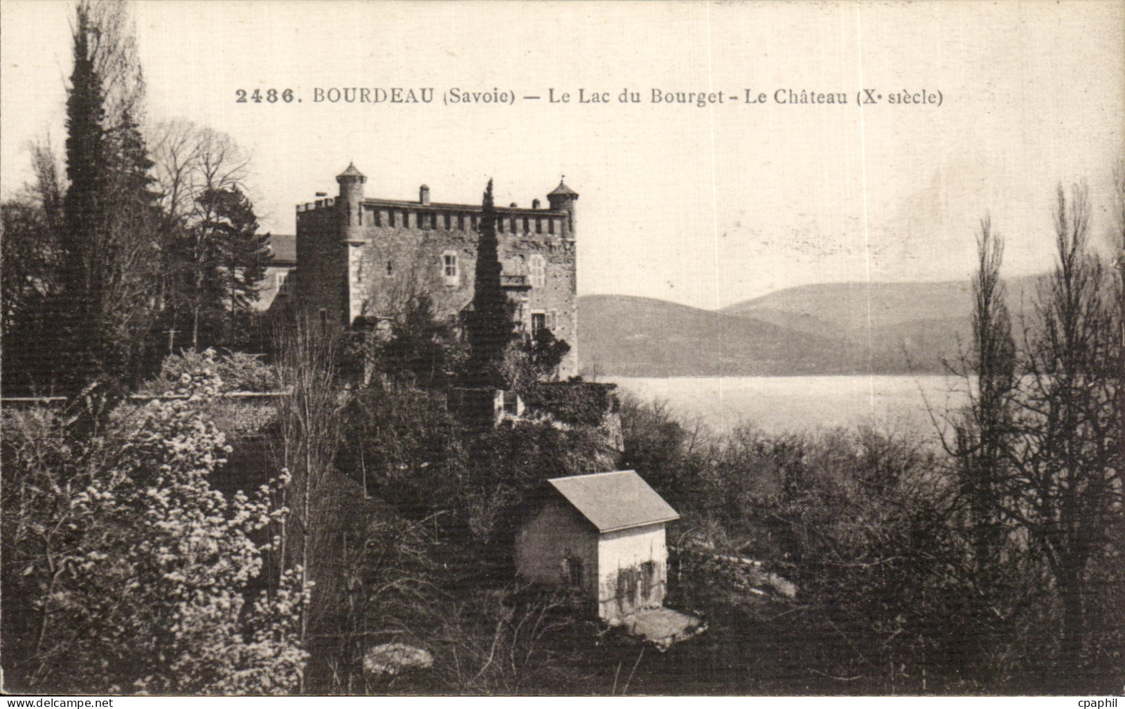 CPA Bourdeau Le Lac du Bourget Le Chateau