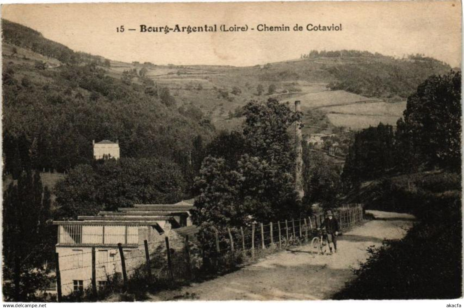 CPA BOURG-ARGENTAL - Chemin de Cotaviol (225845)