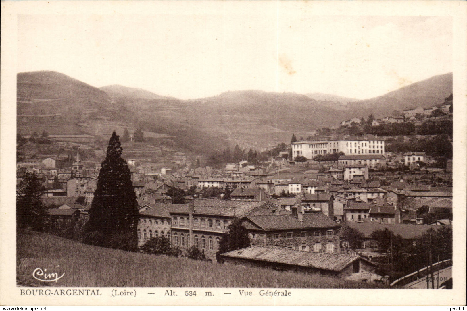 CPA Bourg Argental Vue generale