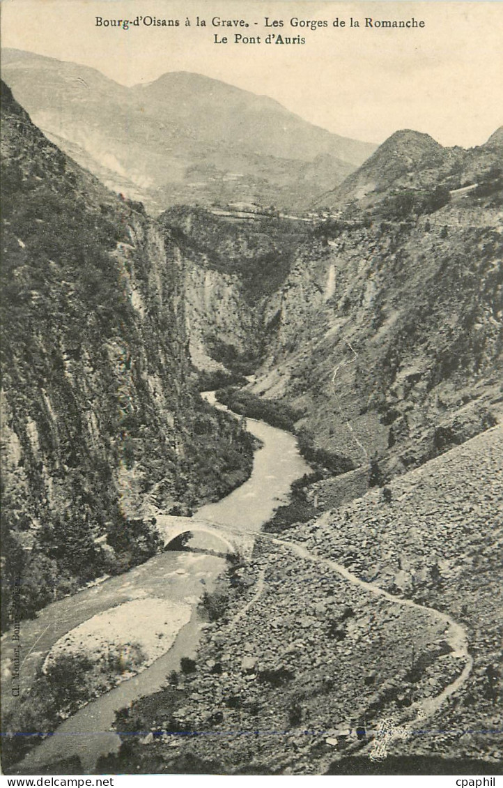 CPA Bourg d'Oisans a la Grave Les Gorges de la Romanche Le Pont d'Avris