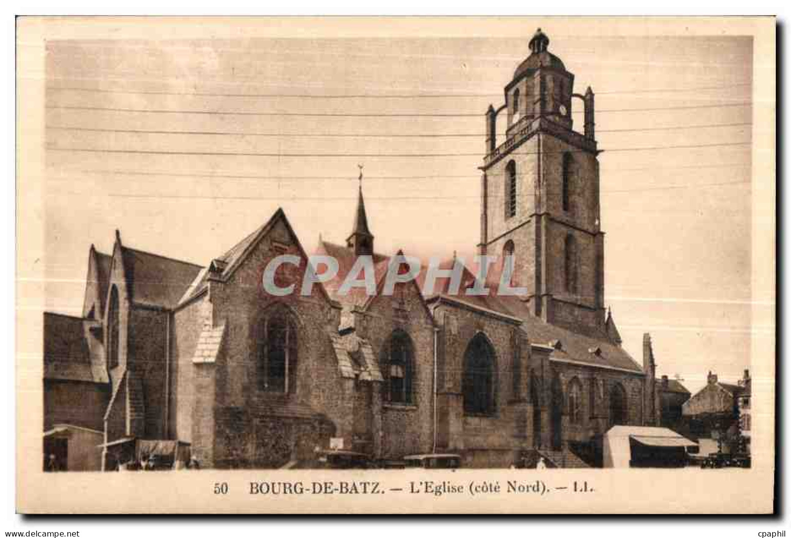 CPA Bourg de Batz L Eglise