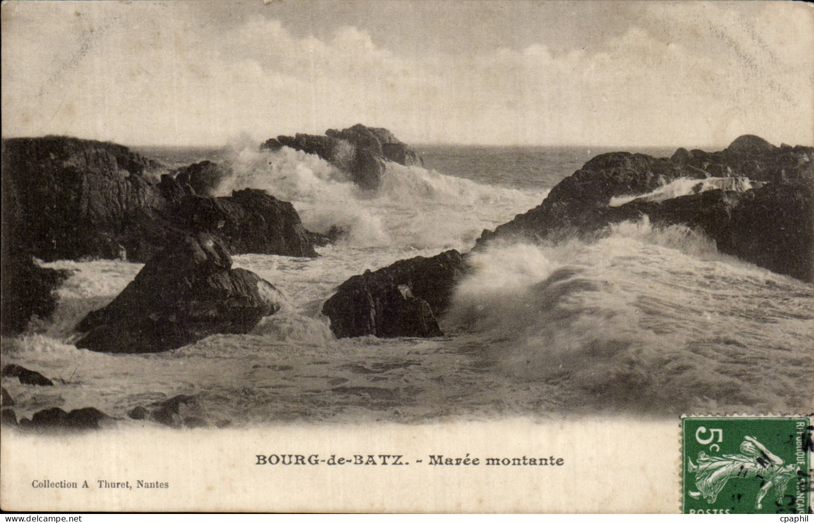 CPA Bourg de Batz Maree montante