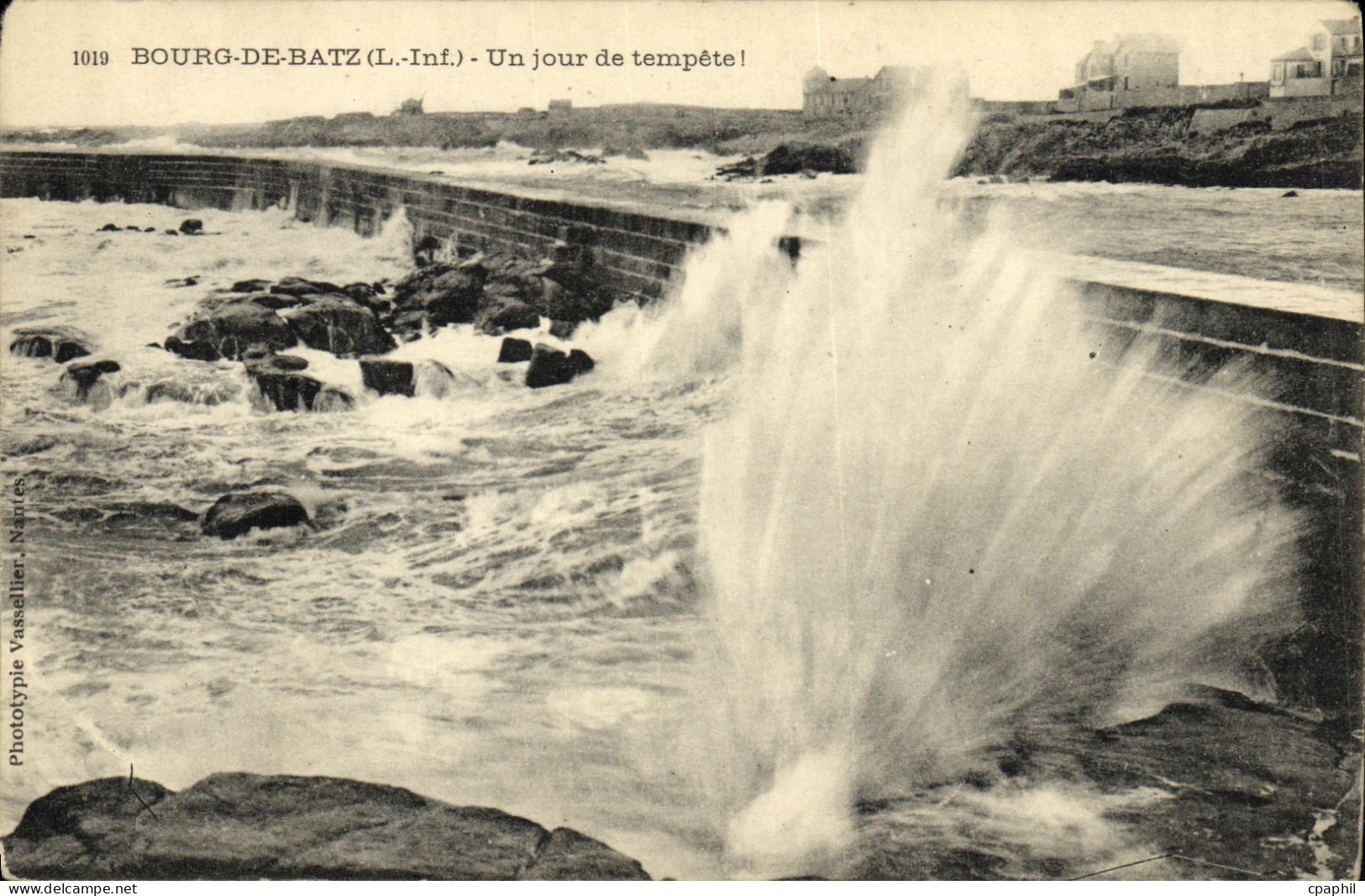 CPA Bourg De Batz Un jour de tempete