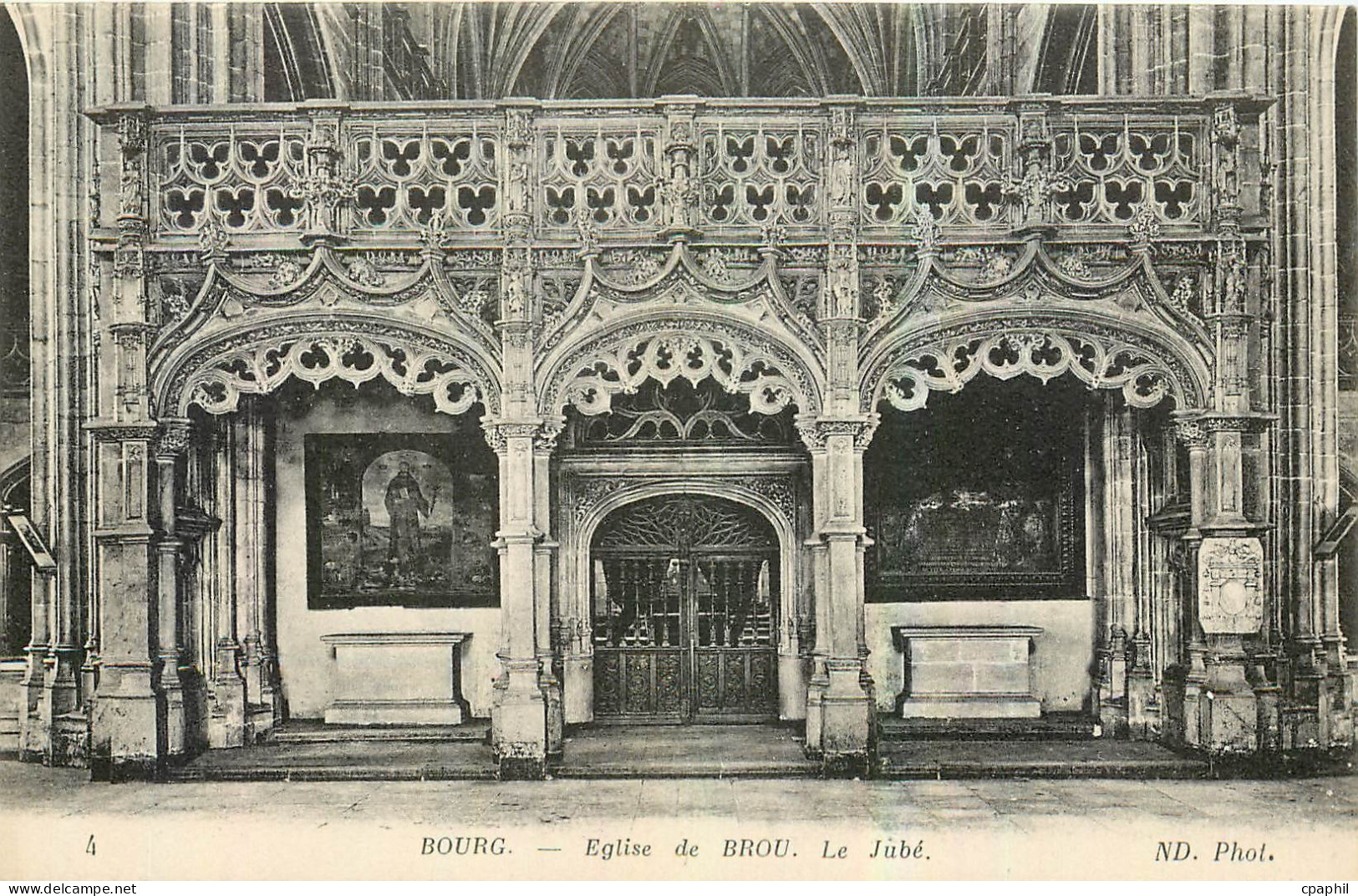CPA Bourg Eglise de Brou Le Jube
