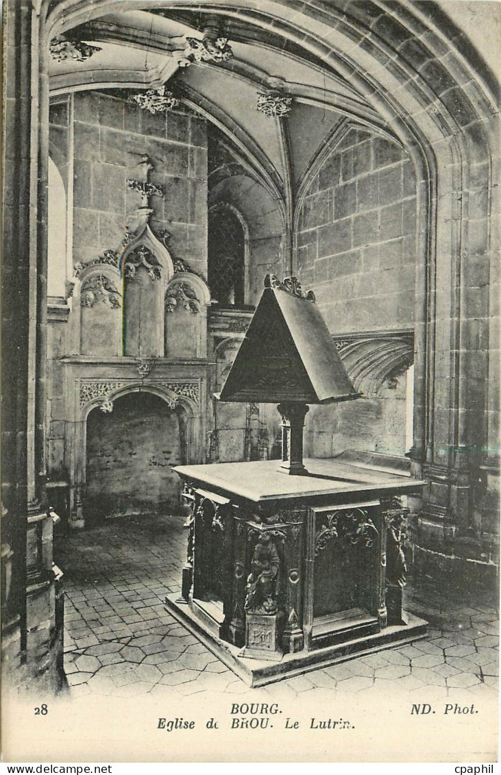 CPA Bourg Eglise de Brou Le Lutrin