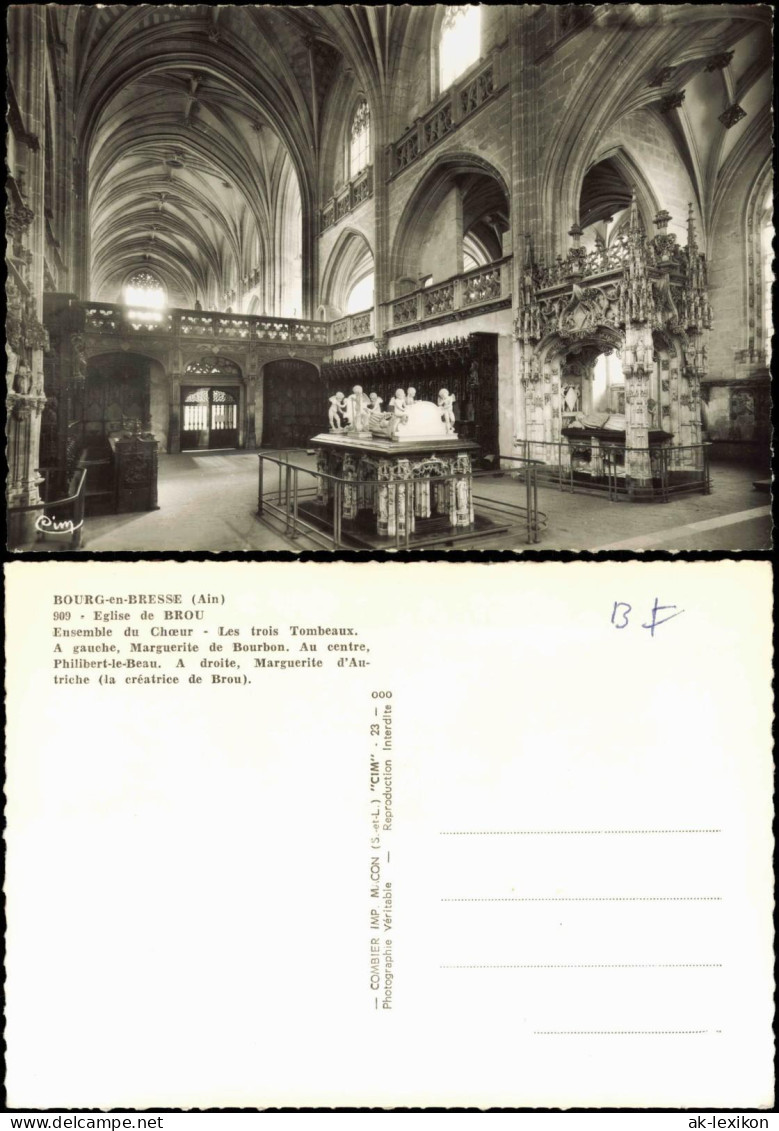 CPA Bourg-en-Bresse Eglise de Brou / Kloster Brou Chor 1961