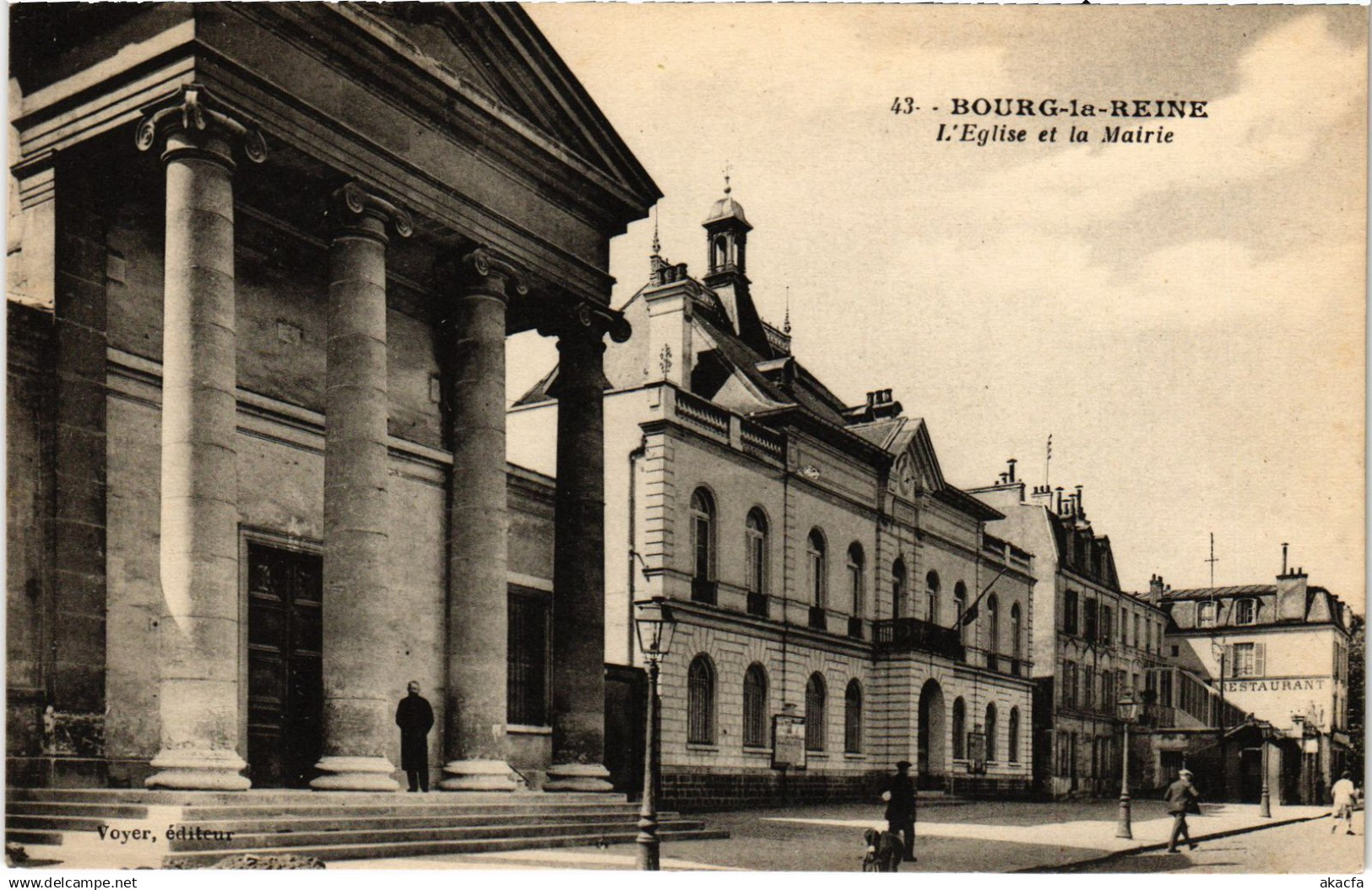 CPA Bourg la Reine Eglise et la Mairie (1314728)