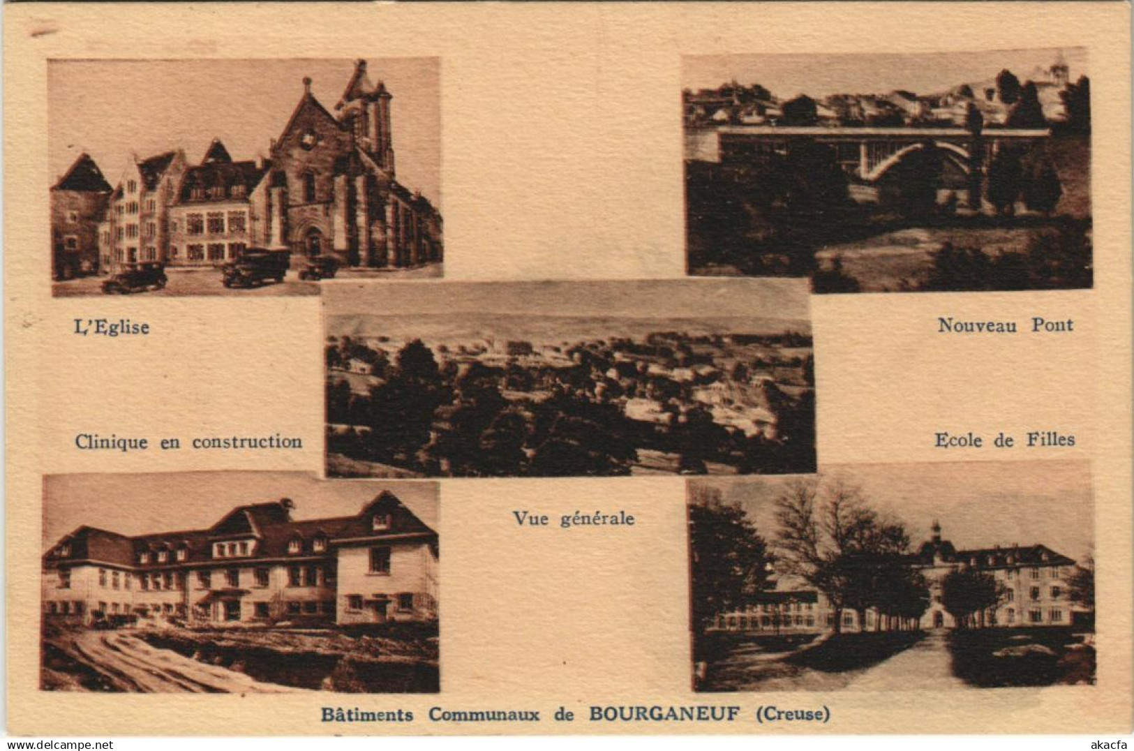 CPA BOURGANEUF Batiments Communaux de Bourganeuf - Scenes (1143893)