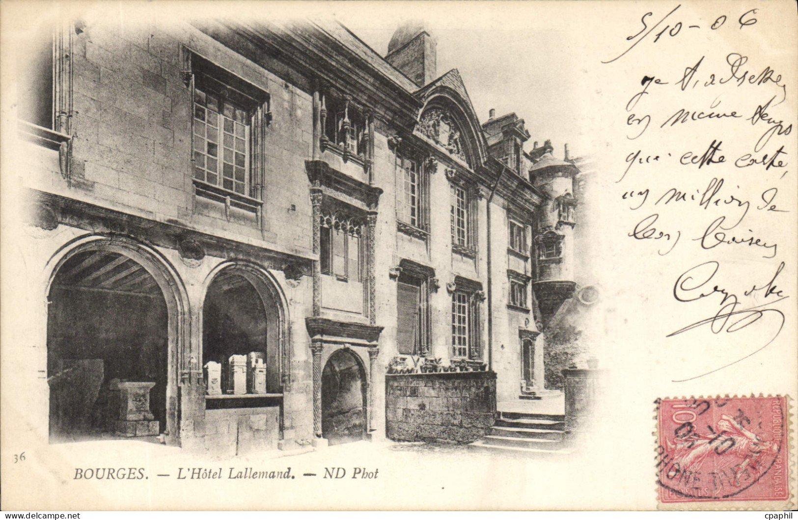 CPA Bourges L'Hotel Lallenand