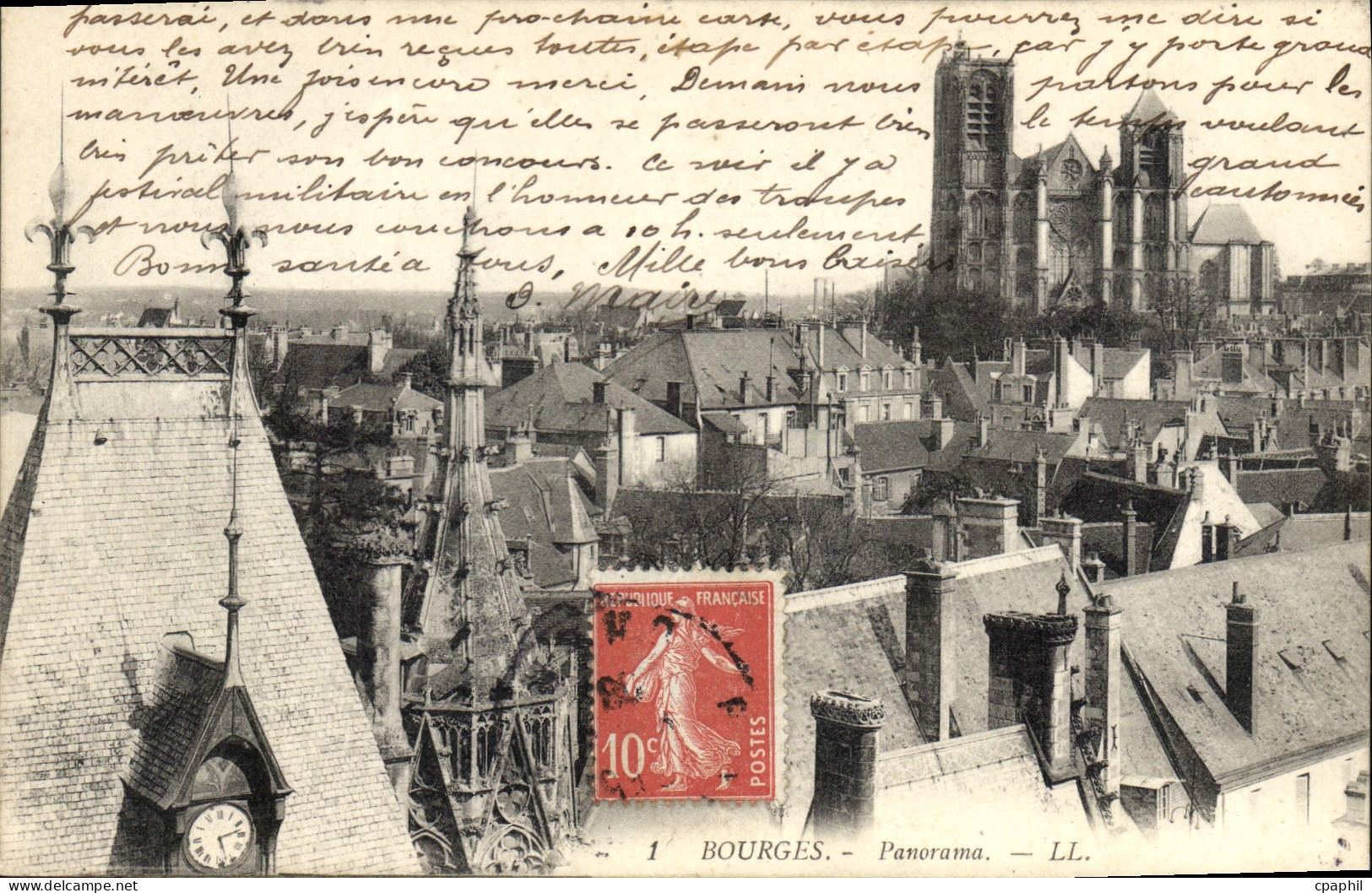 CPA Bourges Panorama