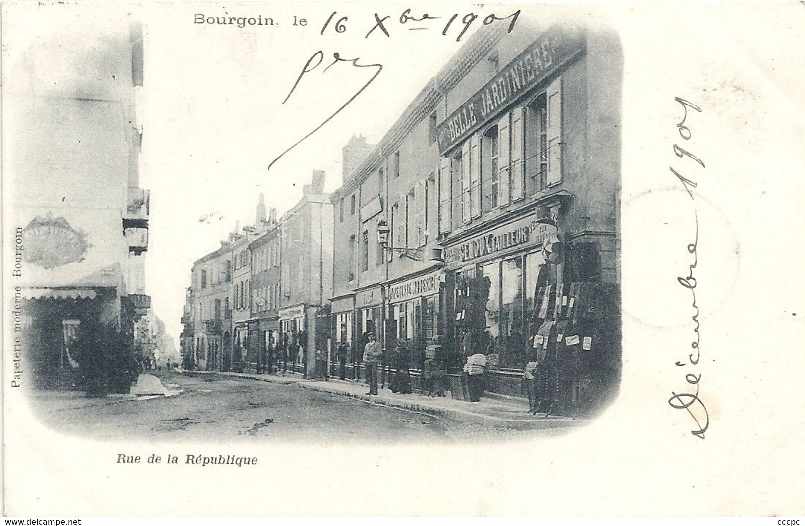 CPA Bourgoin Rue de la République
