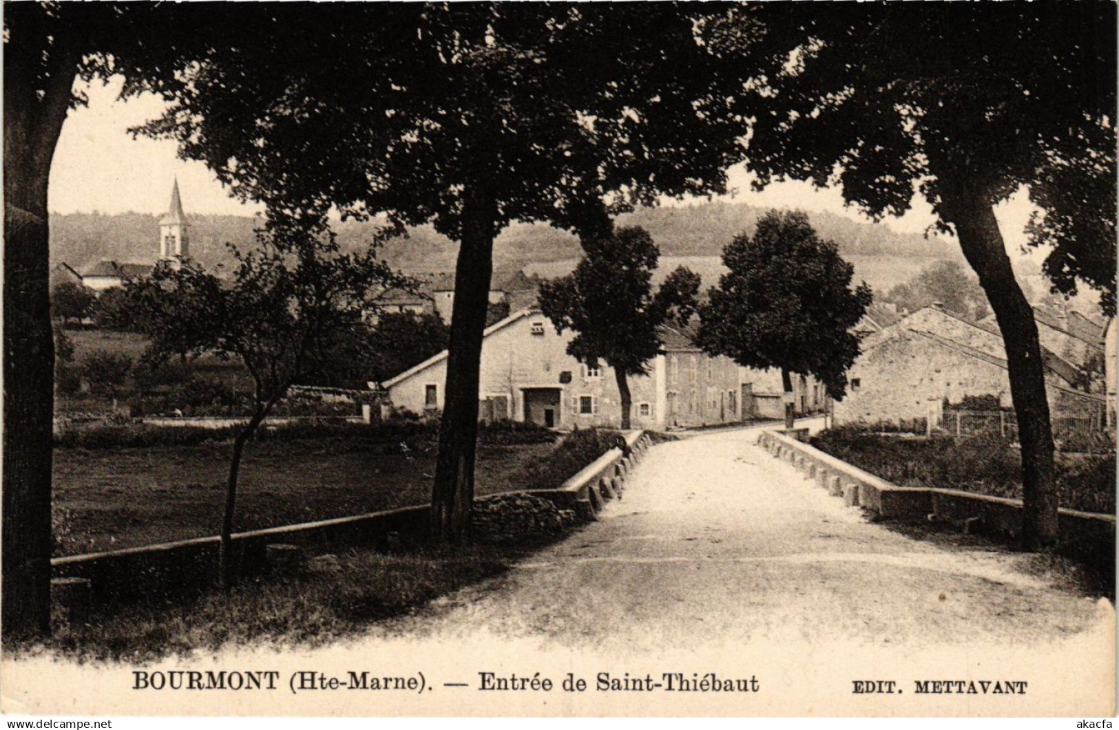 CPA BOURMONT - Entrée de St-Thiebaut (368462)