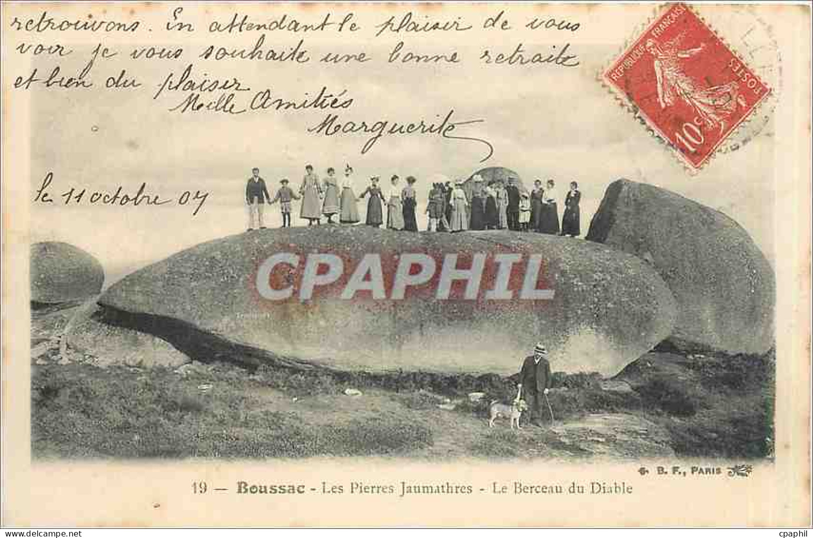 CPA Boussac Les Pierres Jaumanthres Le Berceau du Diable