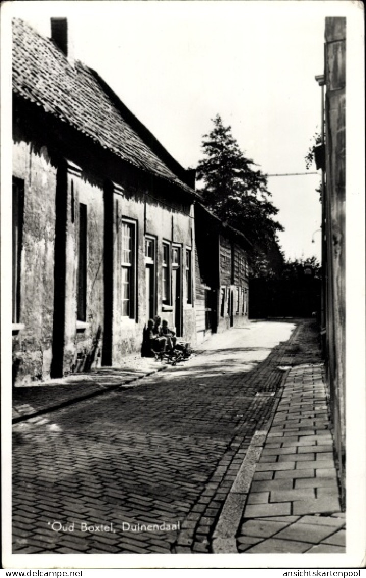 CPA Boxtel Nordbrabant, Oud Boxtel, Duinendaal, Dorfpartie, Straßenszene