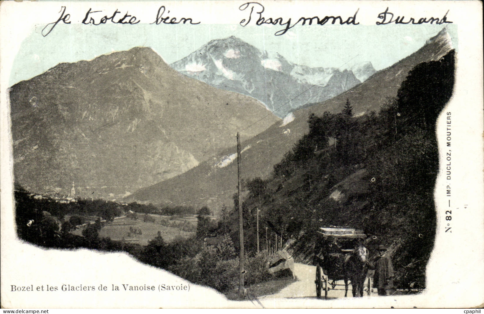CPA Bozel et les glaciers de la vanoise