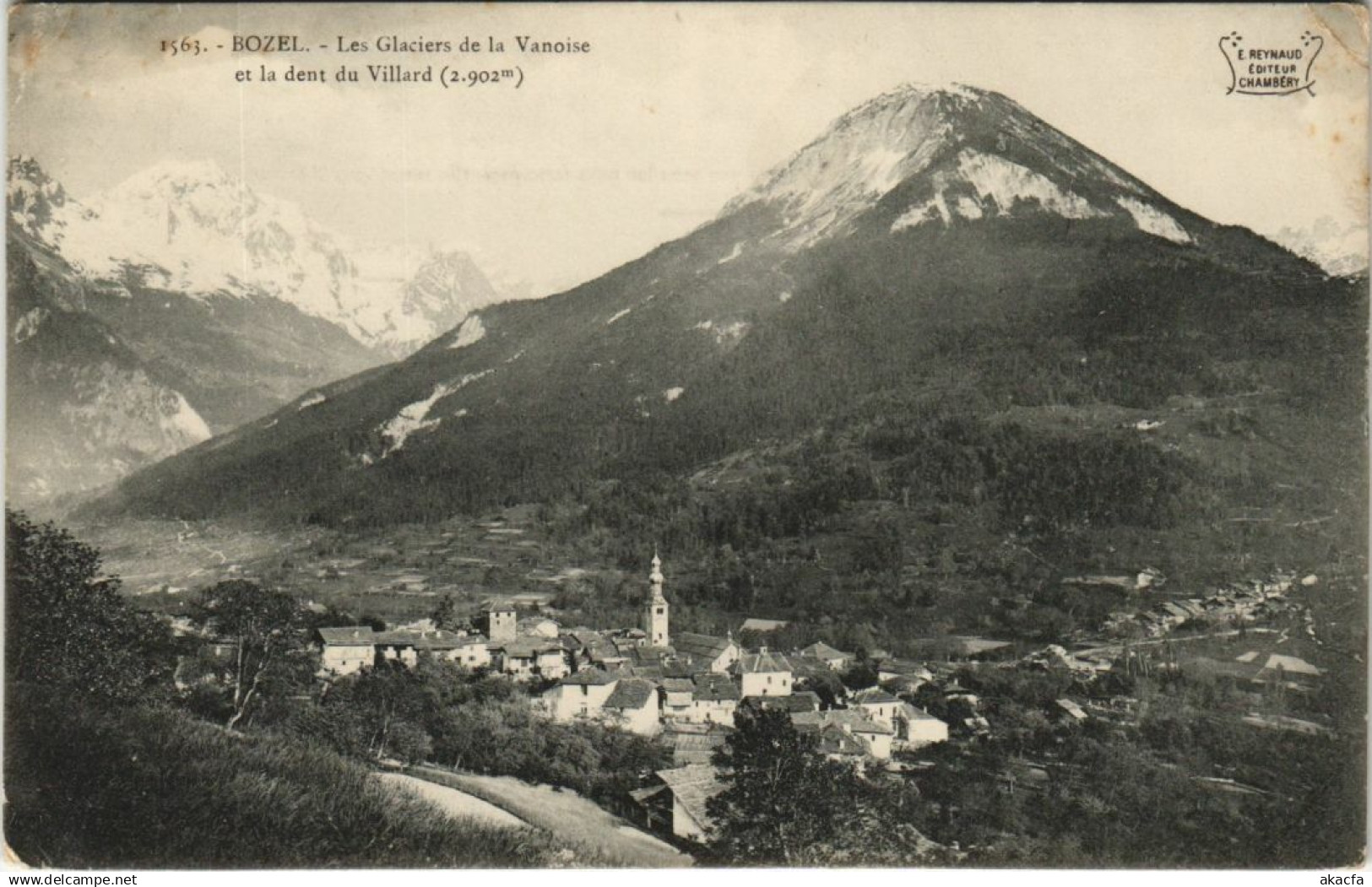 CPA BOZEL Les Glaciers de la Vanoise et la Dent du Villard (1192998)