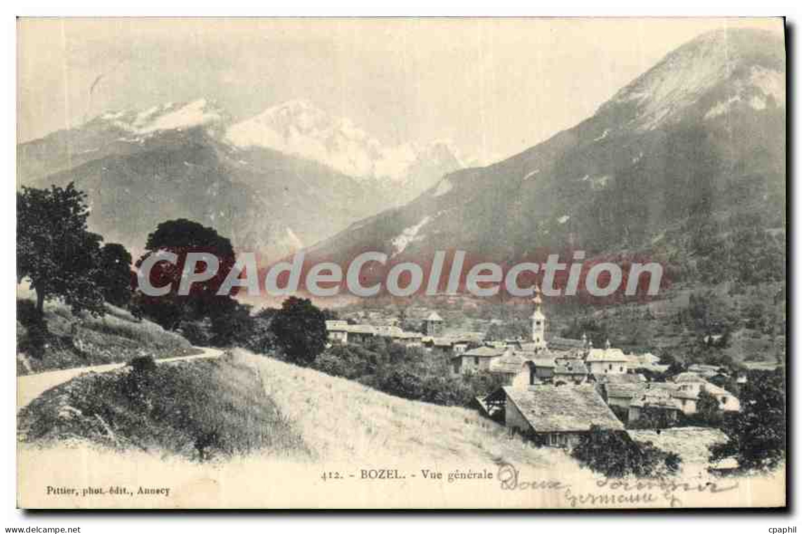 CPA Bozel vue generale