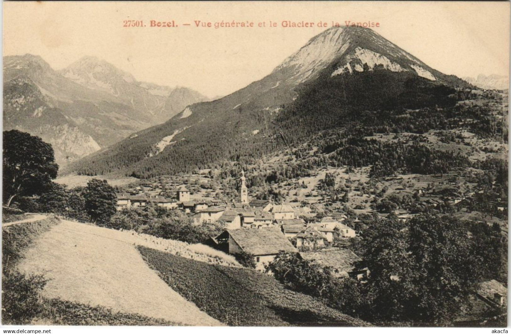 CPA BOZEL Vue Generale et le Glacier de la Vaonise (1191259)