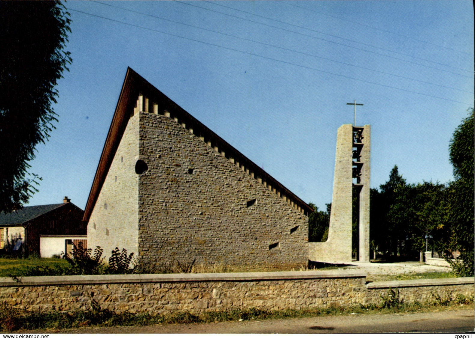 CPA Bozouls Eglise Saint Pie X Architecte J P Pecquet
