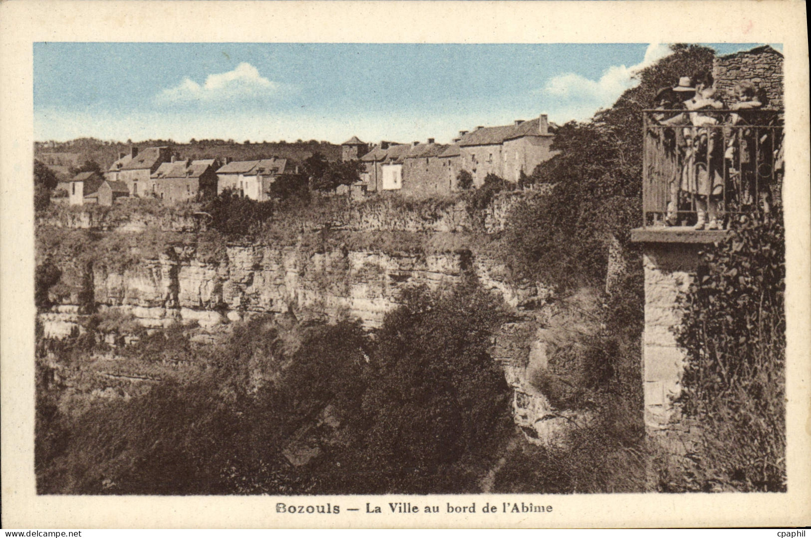 CPA Bozouls La Ville au bord de l'abime