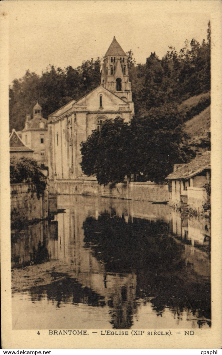 CPA Brantome L'Eglise