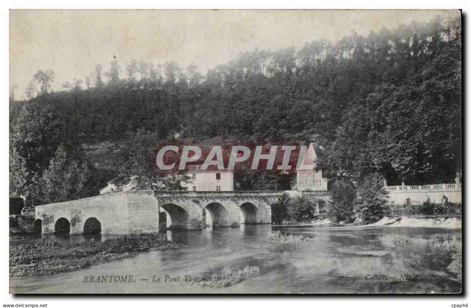 CPA Brantome Le pont tournant