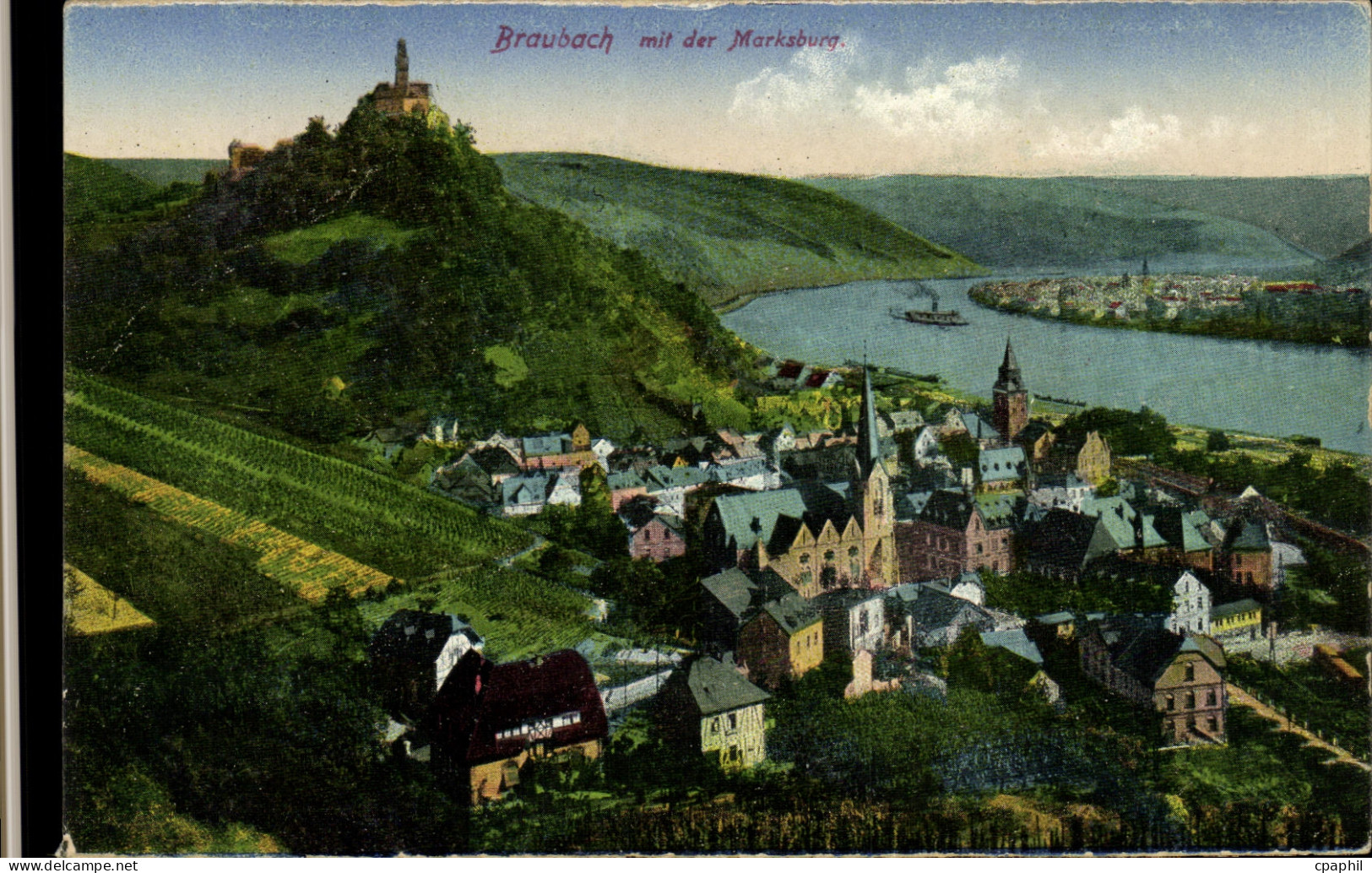 CPA Braubach Mit der Marksburg