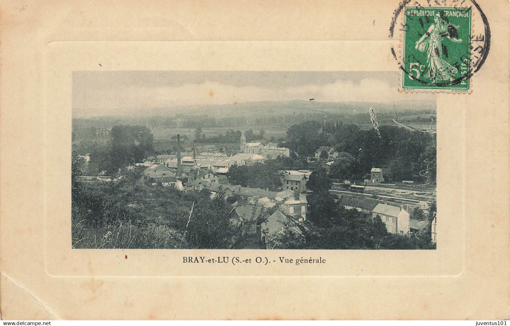 CPA Bray et Lû-Vue générale-Timbre-En l'état         L3899