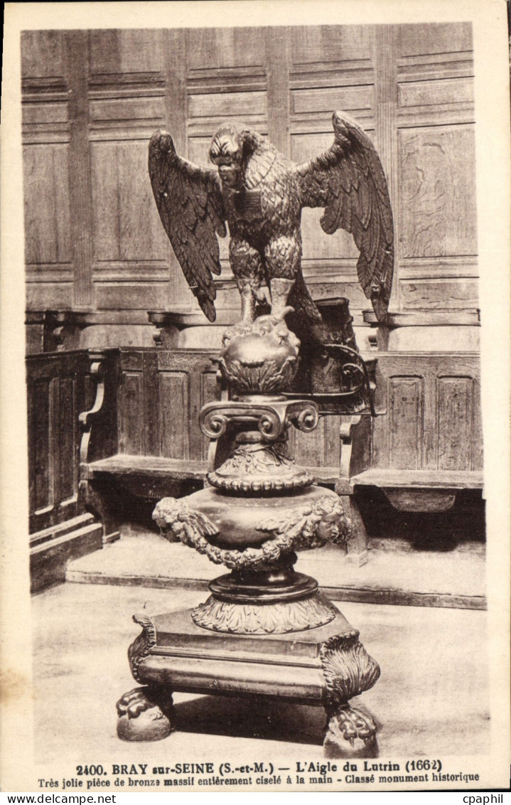 CPA Bray sur Seine S et M L'Aigle du Lutrin