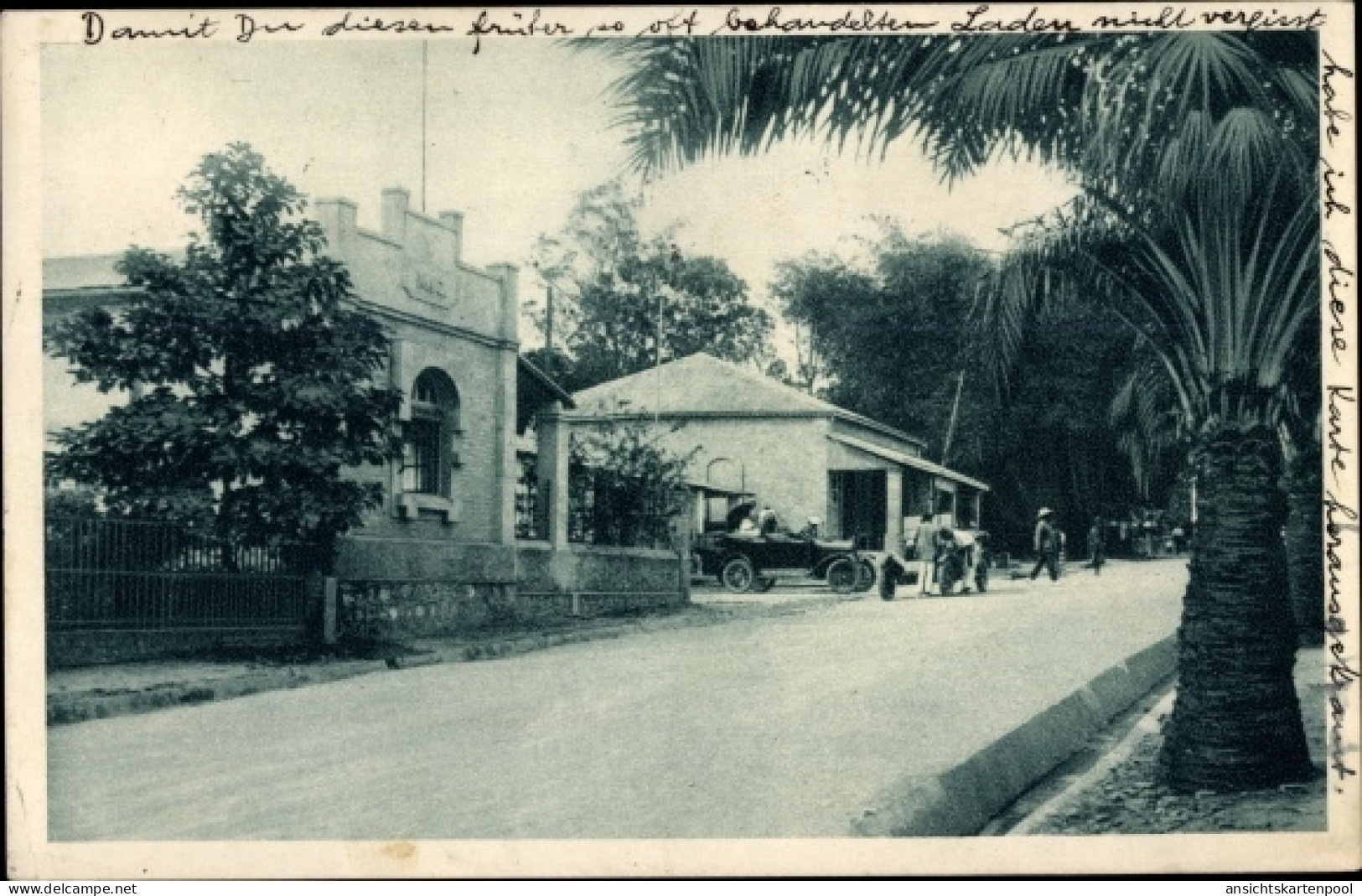 CPA Brazzaville Französisch Kongo, Avenue du Commerce et Etablissements J. J. de Macedo