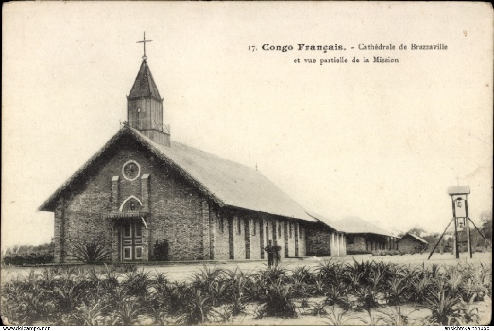 CPA Brazzaville Französisch Kongo, Cathedrale, Mission