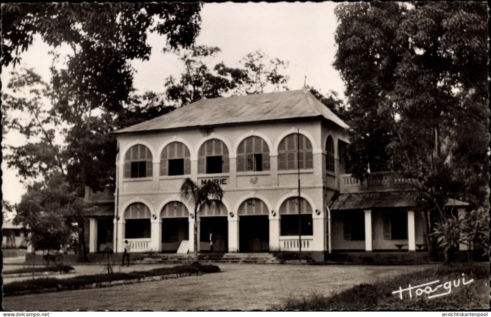 CPA Brazzaville Französisch Kongo, Das Rathaus