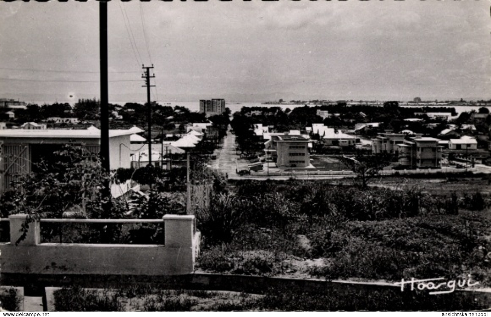 CPA Brazzaville Französisch Kongo, Gesamtansicht