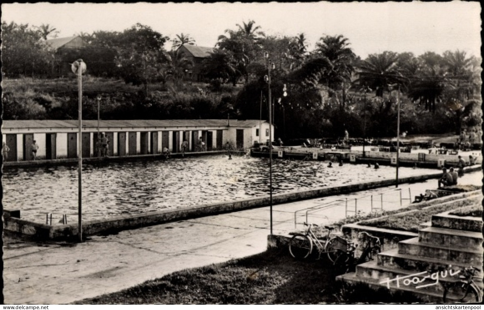 CPA Brazzaville Französisch-Kongo, La Piscine