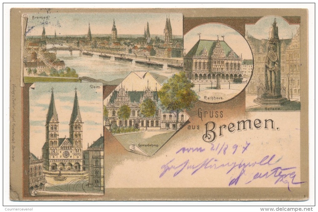 CPA - BRÊME (Allemagne) - Gruss aus Bremen. Vues multiples.
