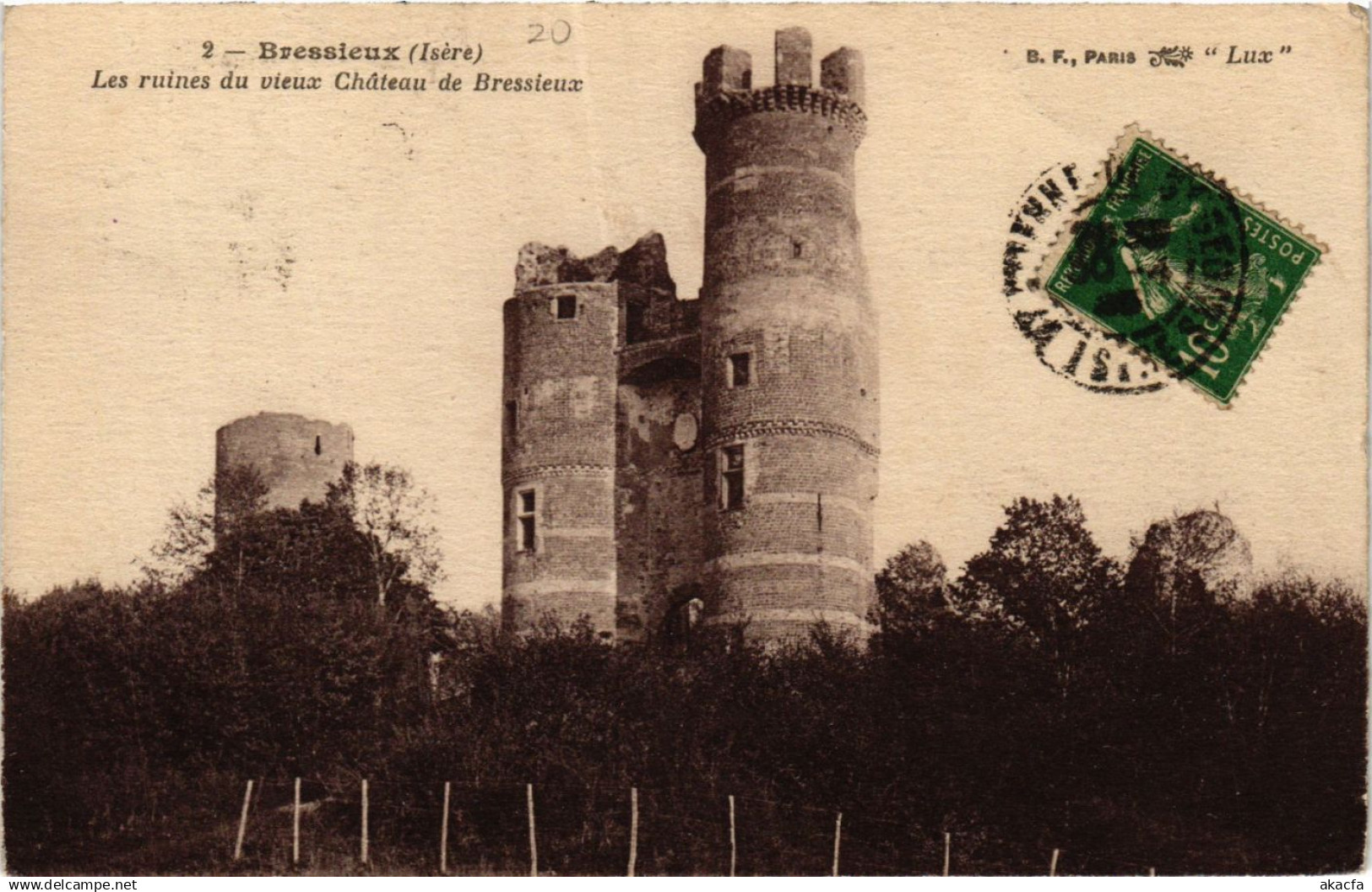 CPA BRESSIEUX - Les ruines du vieux Chateau de BRESSIEUX (433523)