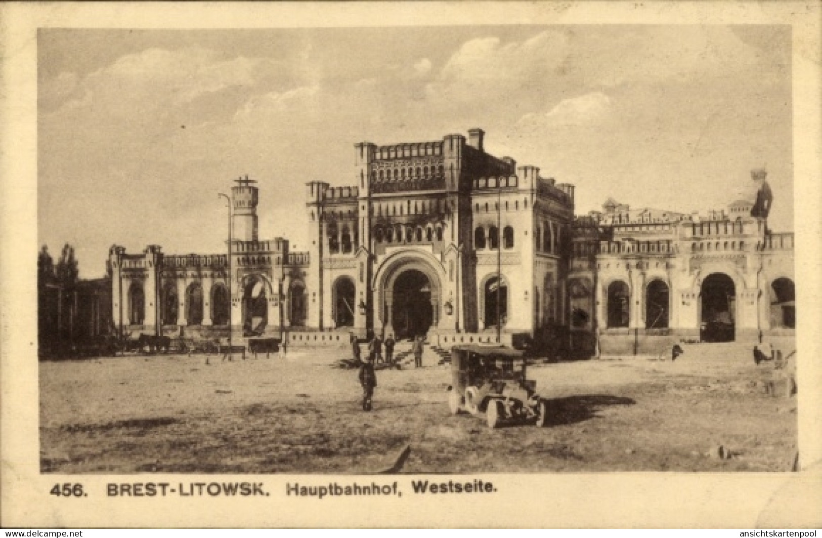 CPA Brest Litowsk Weißrussland, Hauptbahnhof