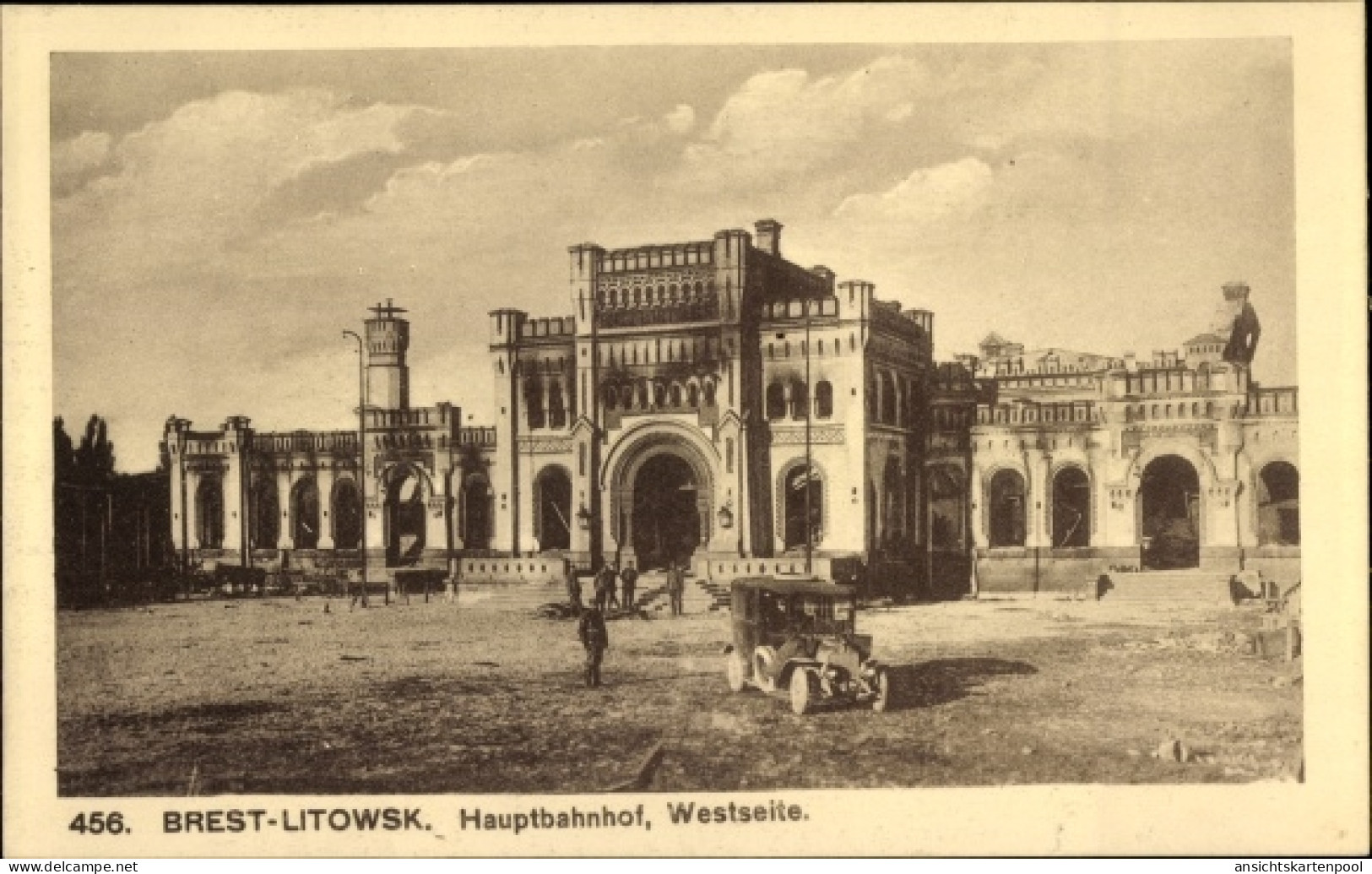 CPA Brest Litowsk Weißrussland, Hauptbahnhof