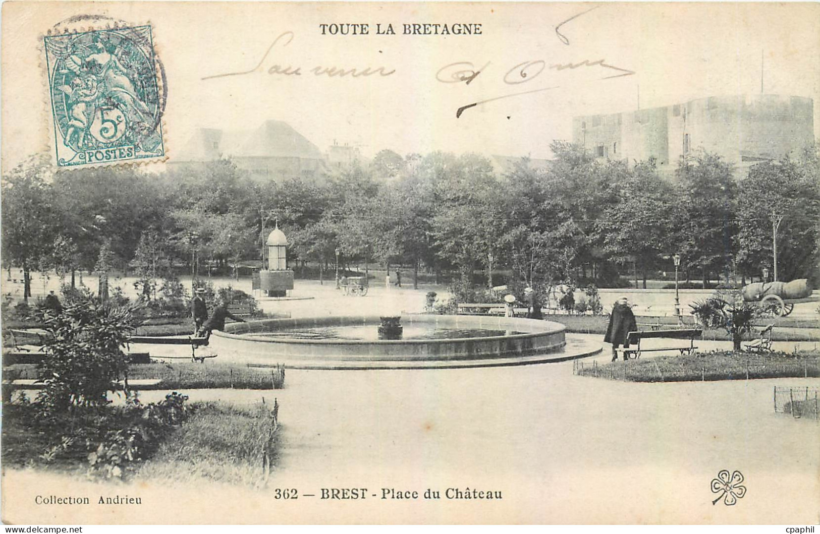 CPA Brest Place du Chateau