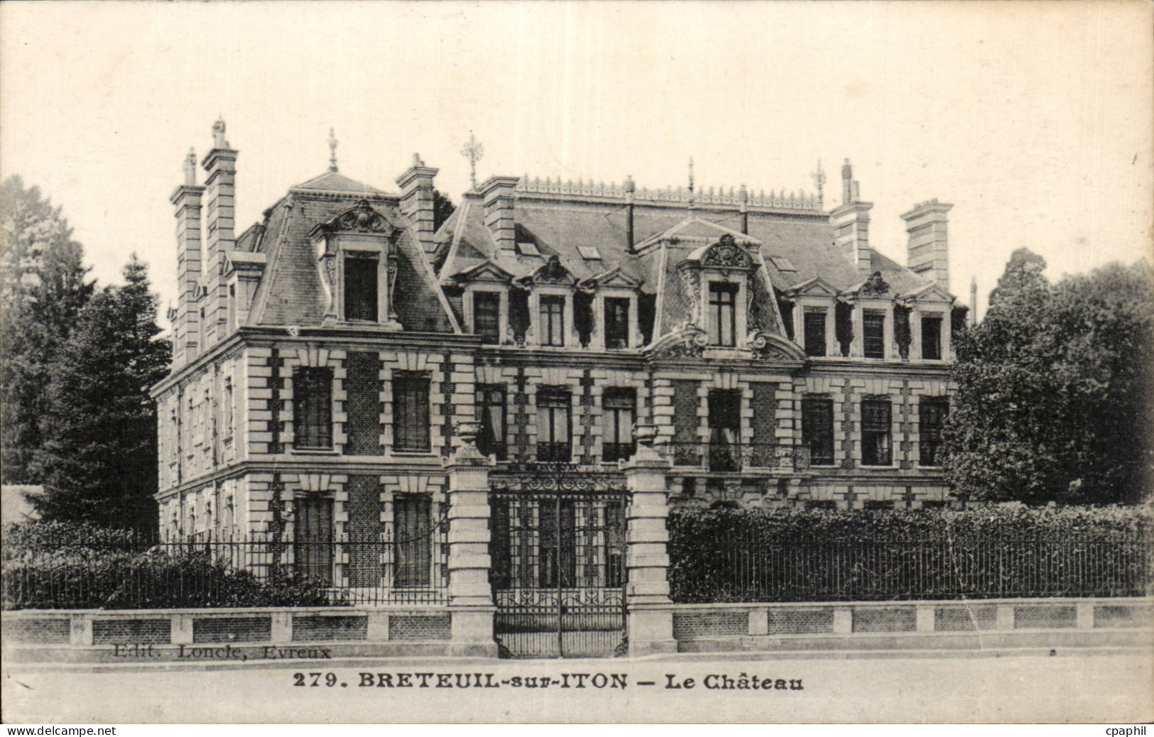 CPA Breteuil sur Iton Le chateau