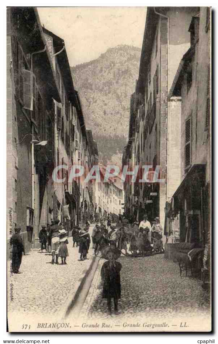 CPA Briancon Grande Rue Grande Gargouille Enfants