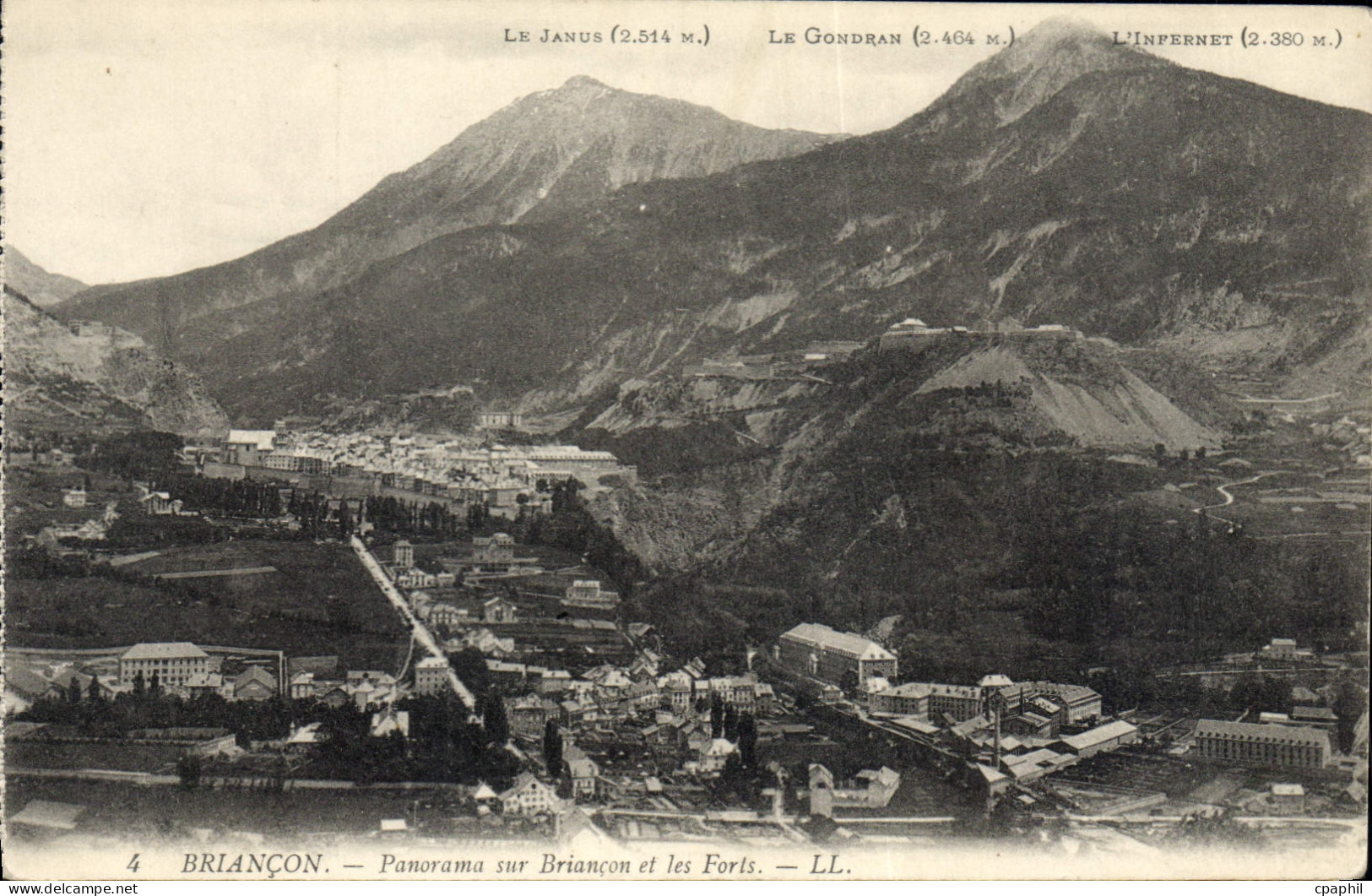 CPA Briancon Panorama sur Briancon et les Forts